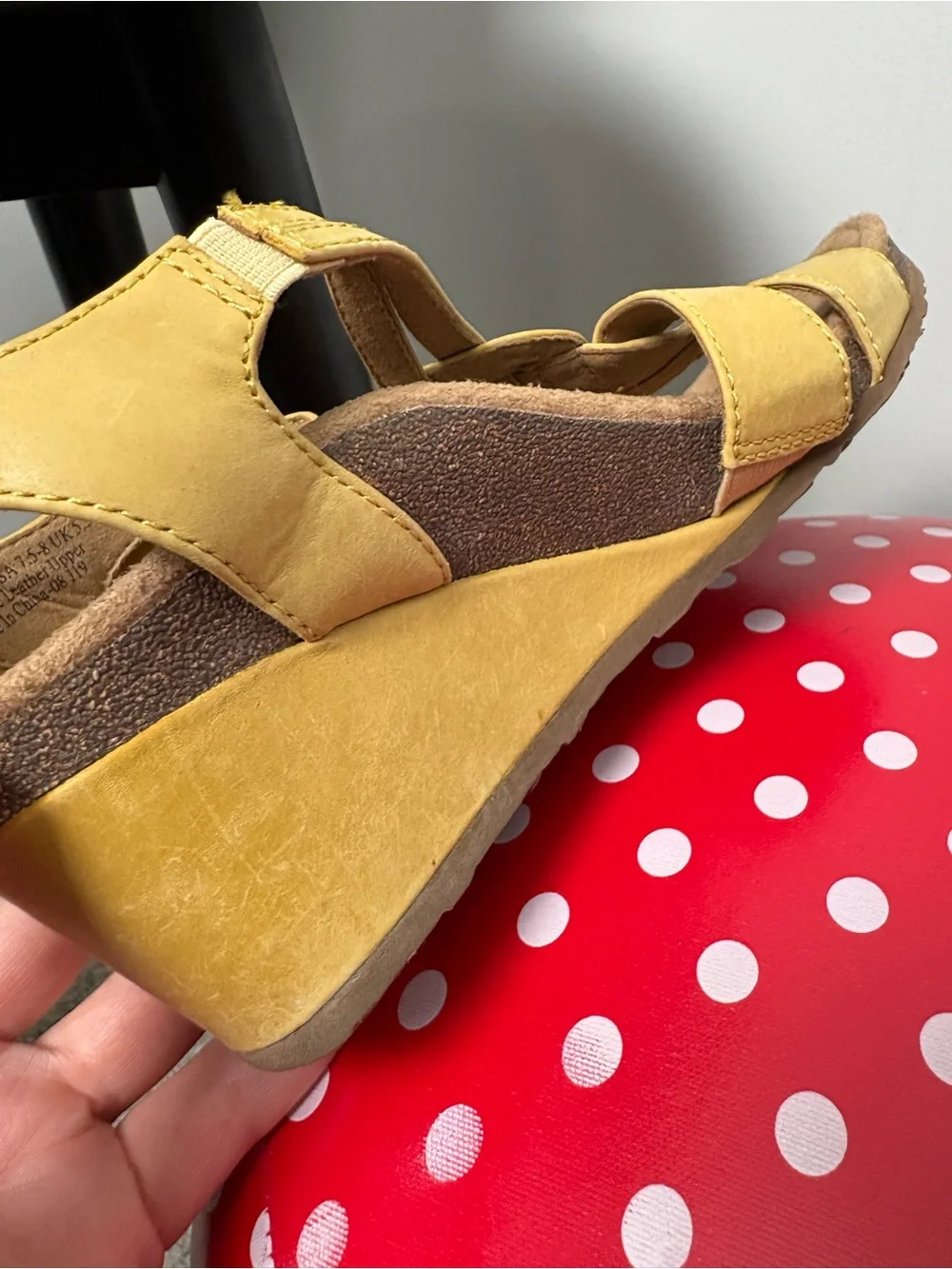 Aetrex Keira Yellow Wedges